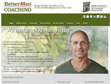Tablet Screenshot of bettermencoaching.com